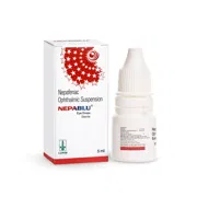 Nepablu 5 ml Box + Eye Drops Bottle Showing the Front face