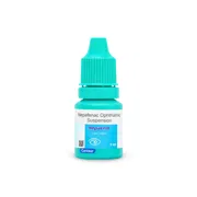 Nepacent 0.10% 5 ml Eye Drops Bottle Showing the Front face