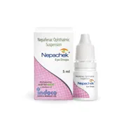 Nepachek 5 ml Box + Eye Drops Bottle Showing the Front face