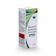 Nepacin Eye Drop Box/Carton showing the Front face.