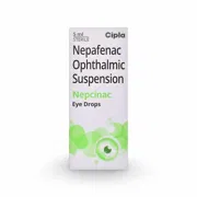Nepcinac Eye Drop Eye Drops Bottle showing the Front face.