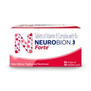 Neurobion Forte Tablet Box/Carton showing the Front face.