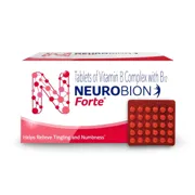 Neurobion Forte Tablet Box/Carton + Blister Pack showing the Front face.