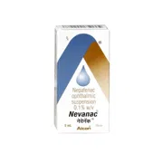 Nevanac Eye Drop 5 ml Box/Carton showing the Front face.