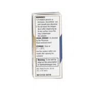 Nevanac Eye Drop 5 ml Box/Carton showing the Back face.