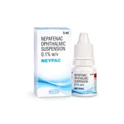 Neypac 5 ml Box + Eye Drops Bottle Showing the Front face