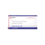 Nicocycline 250 Mg Capsule Box/Carton showing the Front face