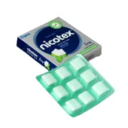 Nicotex 2 Mg Box/Carton + Blister Pack showing the Front face.