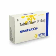 Nightmax 10 Tablet Box/Carton showing the Front face.