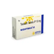 Nightmax 20 Tablet Box/Carton showing the Front face.