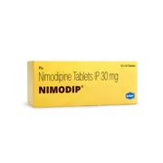 Nimodip 30 Mg Tablet Box/Carton showing the Left face