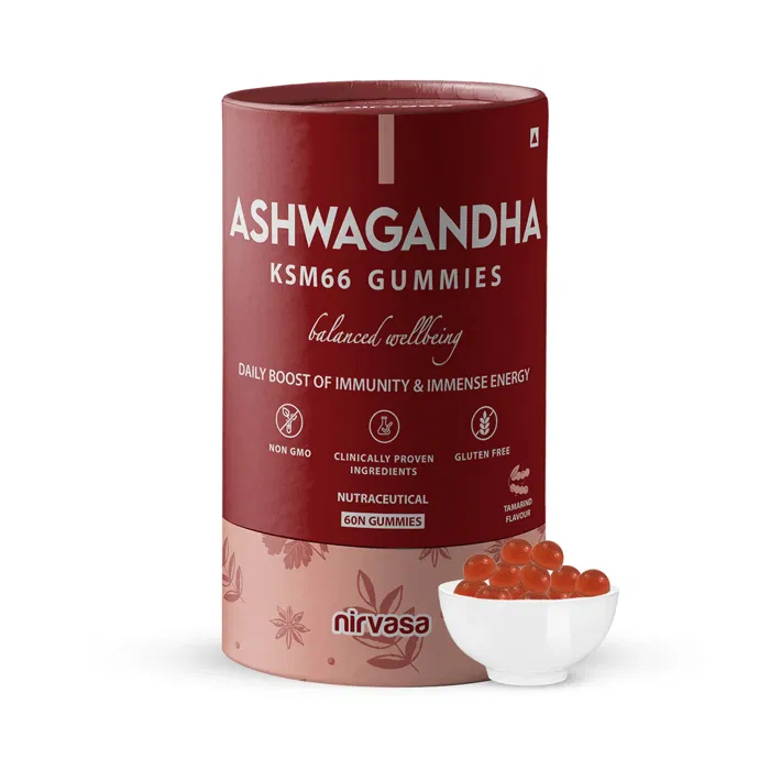 Nirvasa Ashwagandha KSM66 Gummies pack