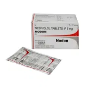 Nodon 5 Mg Box/Carton + Blister Pack showing the Front and Back face.