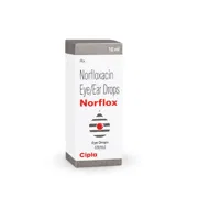 Norflox 10 ml Box Showing the Front face