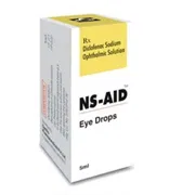 Ns Aid 5 ml Eye Drop Box/Carton showing the Front face.