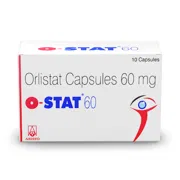 O-Stat 60 Capsule Box/Carton showing the Front face.