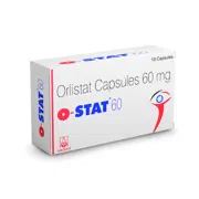 O-Stat 60 Capsule Box/Carton showing the Front face.