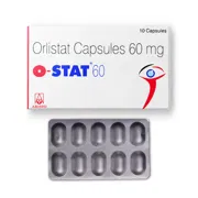 O-Stat 60 Capsule Box/Carton + Blister Pack showing the Front face.