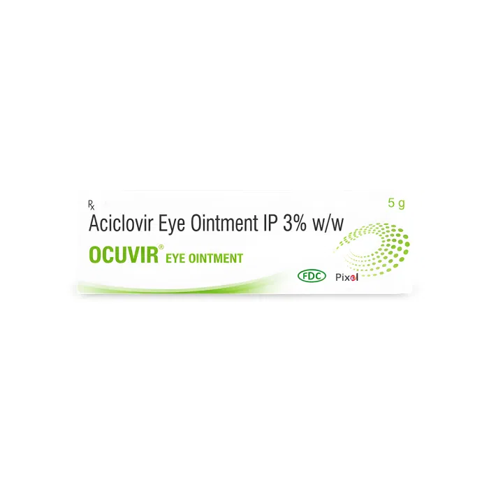 Ocuvir 5 gm Tube Showing the Front face