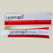 Oestrogel 2.5 gm-1.5 mg Box/Carton + Tube showing the Front face.