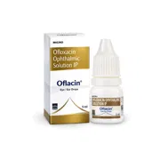 Oflacin 5 ml Box + Eye Drops Bottle Showing the Front face
