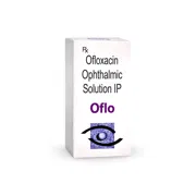 Oflo Ophthalmic Solution Box Showing the Front face
