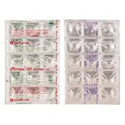 Olmax 40 Tablet Blister Pack showing the Front face.