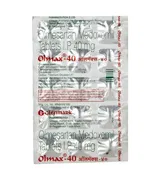 Olmax 40 Tablet Blister Pack showing the Front face.
