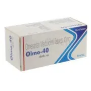 Olmo 40 Mg Tablet Box/Carton showing the Front face.
