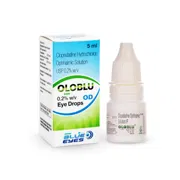 Oloblu OD 0.2% 5 ml Box + Eye Drops Bottle Showing the Front face