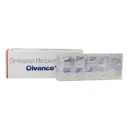 Olvance 40 Mg Box/Carton + Blister Pack showing the Front face.