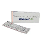 Olvance 40 Mg Box/Carton + Blister Pack showing the Front face.
