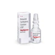 Optipress 0.25% 5 ml Box + Eye Drops Bottle Showing the Front face
