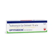 Optithrocin 5 gm Box Showing the Front face