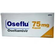 Oseflu 75 Mg Box/Carton showing the Front face.