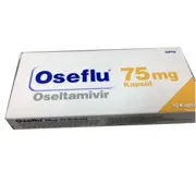 Oseflu 75 Mg Box/Carton showing the Front face.