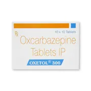 Oxetol 300 Mg Tablet Box/Carton showing the Front face.