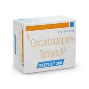 Oxetol 300 Mg Tablet Box/Carton showing the Front face.
