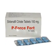 P-Force Fort 150 Mg Box/Carton + Blister Pack showing the Front face.