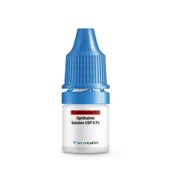 Paracain 5 ml eye drop Eye Drops Bottle showing the Front face.