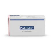 Parkitidin Tablet Box/Carton showing the Front face.