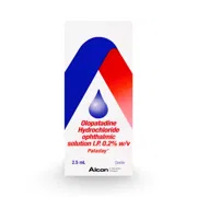 Pataday Eye Drop Box/Carton showing the Front face.