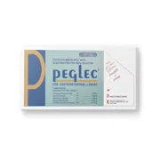 Peglec Sachet Box/Carton showing the Front face.
