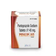 Penlip 40 Tablet Box/Carton showing the Front face.
