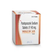 Penlip 40 Tablet Box/Carton showing the Front face.