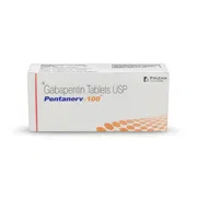 Pentanerv 100 Mg Tablet Box/Carton showing the Front face.