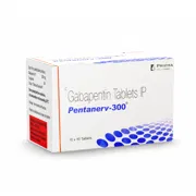 Pentanerv 300 Mg Tablet Box/Carton showing the Front face.