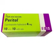 Peritol 4 Mg Tablet Box/Carton showing the Front face.