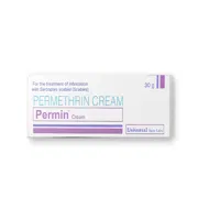 Permin Cream 30 Gm Box/Carton showing the Front face.