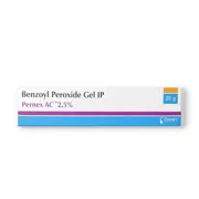 Pernex AC 2.5% Gel Box/Carton showing the Front face.